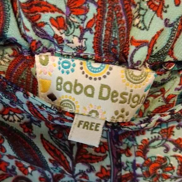 'Baba Design Boho Wide Leg Pants – Size "Free" - Picture 5 of 7